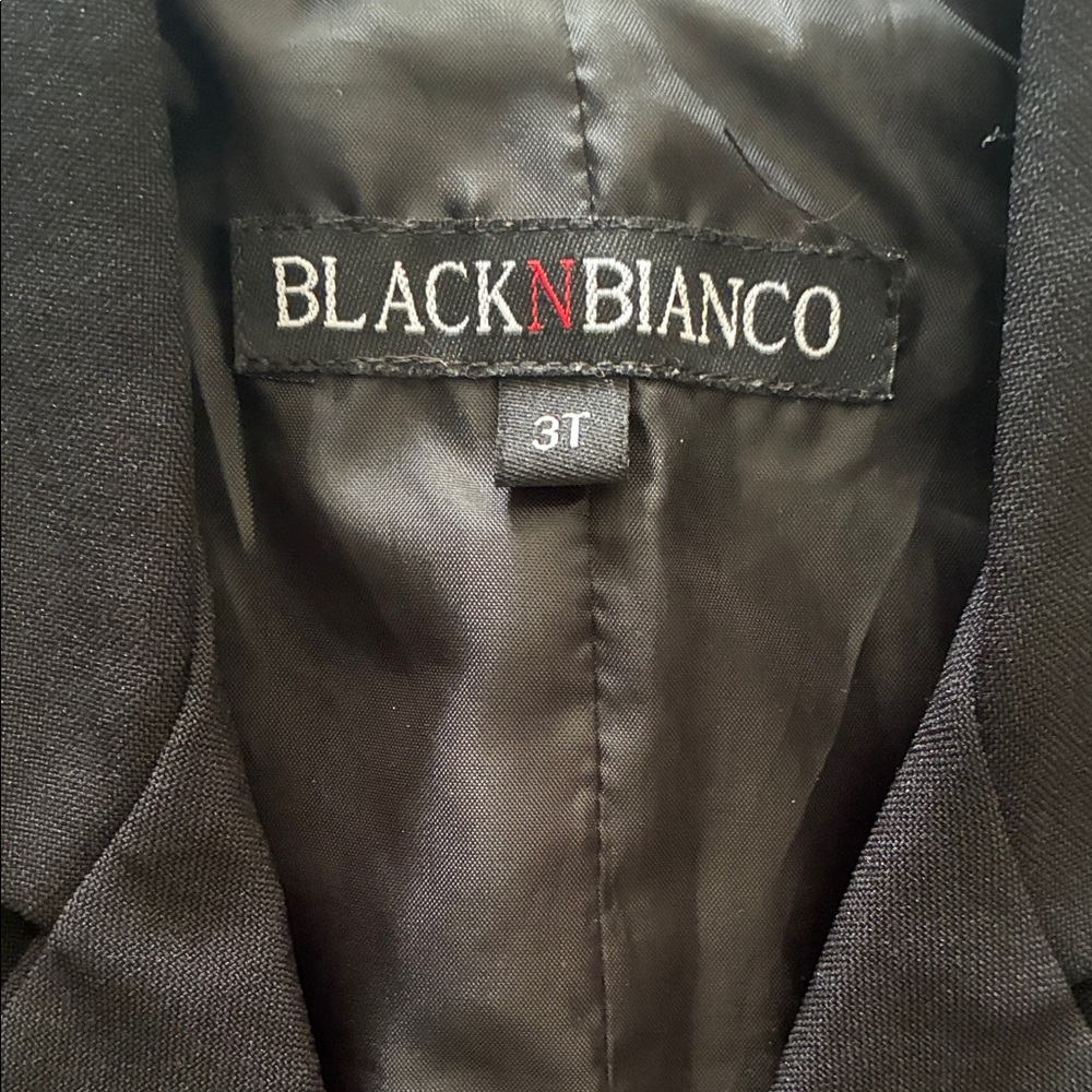 Black Blazer Jacket and Pants Suit l 3T - Picture 3 of 9
